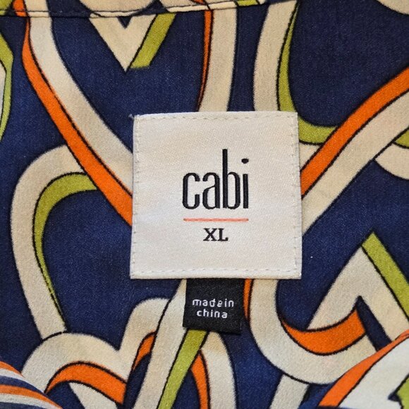 CAbi Amour Dress Sleeveless Collared Button Front Shirt Dress Style 5370 Size XL - Picture 5 of 6